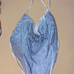 Rhinestone Halter Top